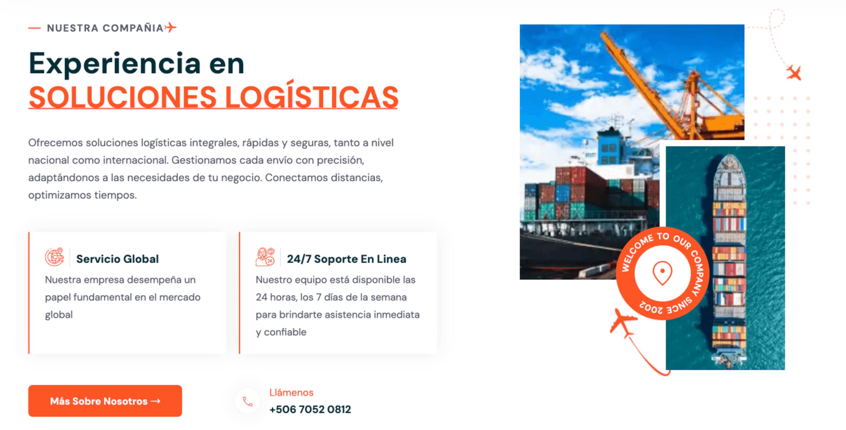 Sistema de tracking y gestión de envíos - Sitio web - Nosotros