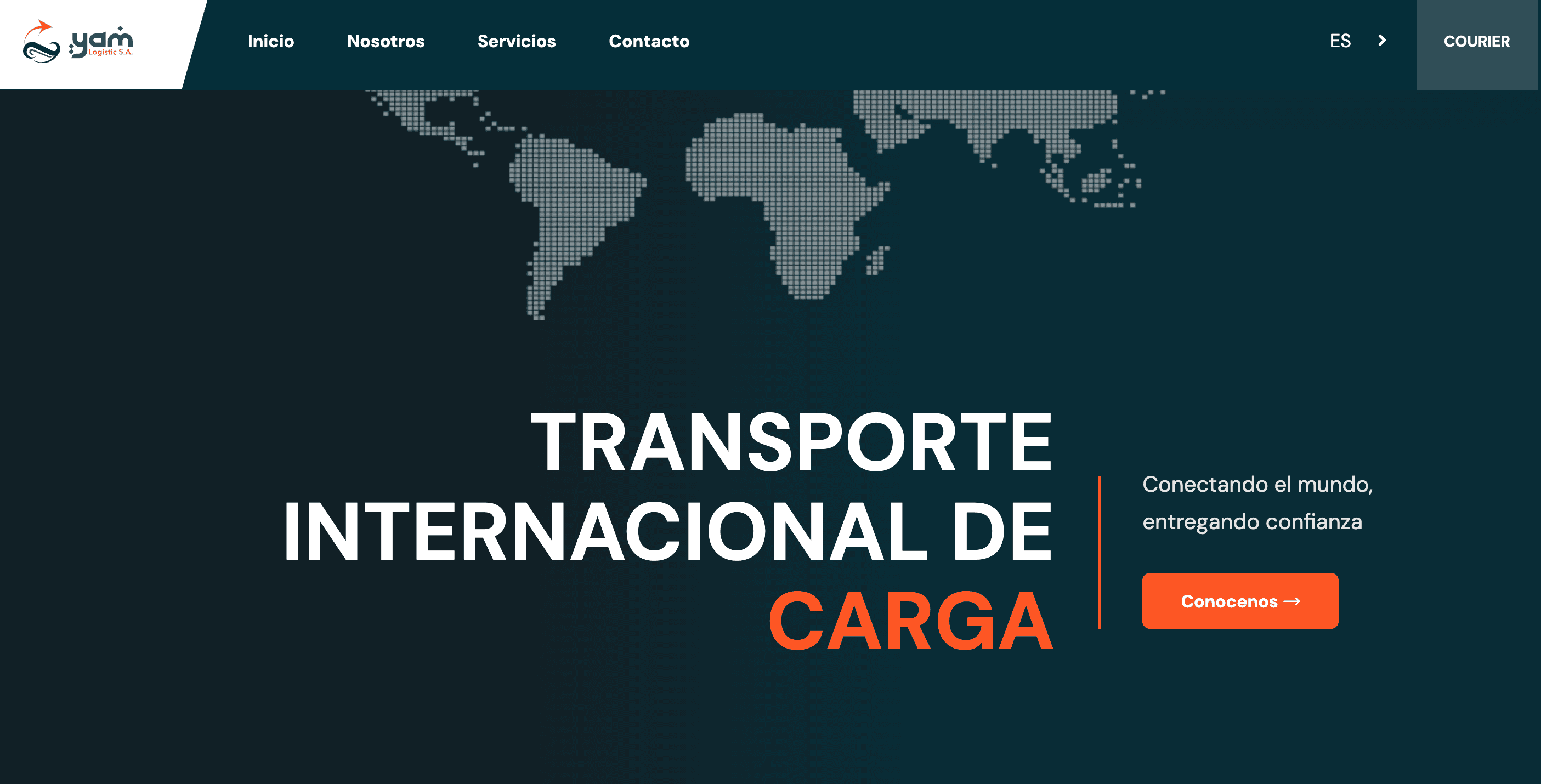 Sistema de tracking y gestión de envíos - Sitio web - Hero