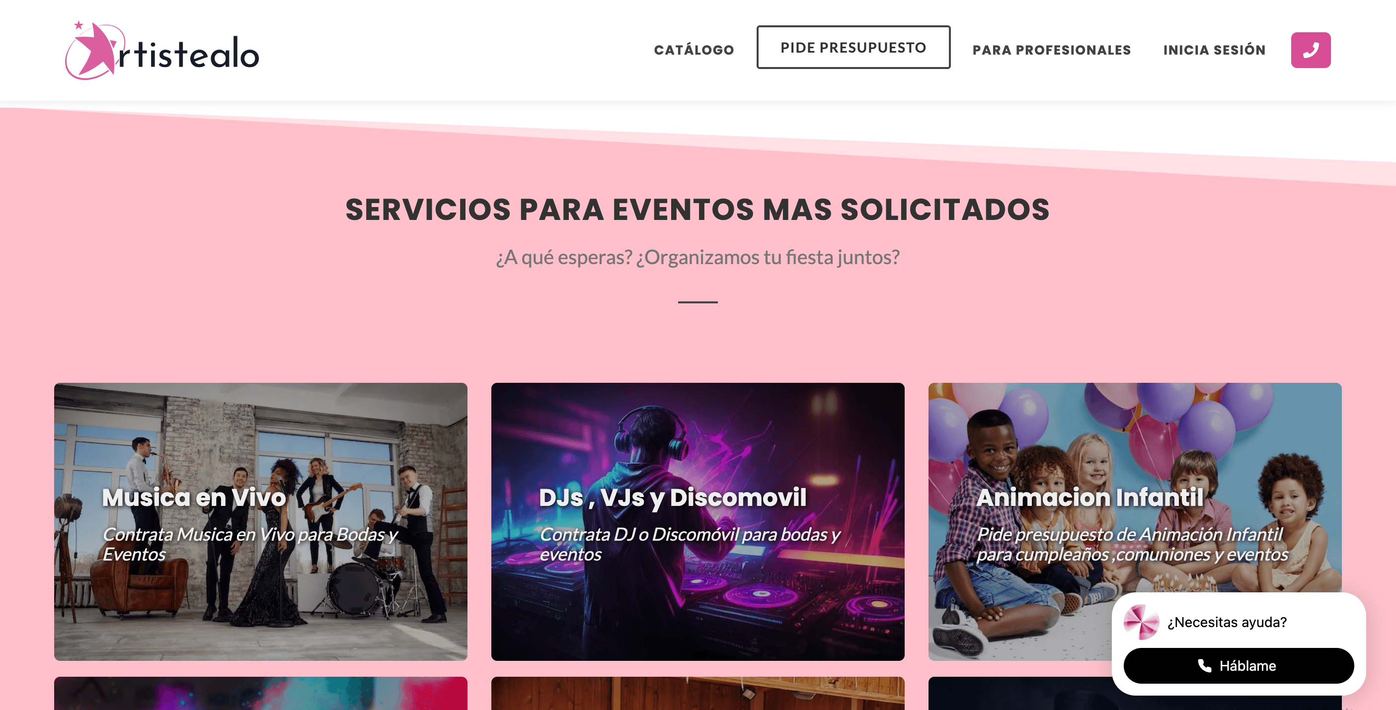 Transformación digital integral - Sitio web - Servicios